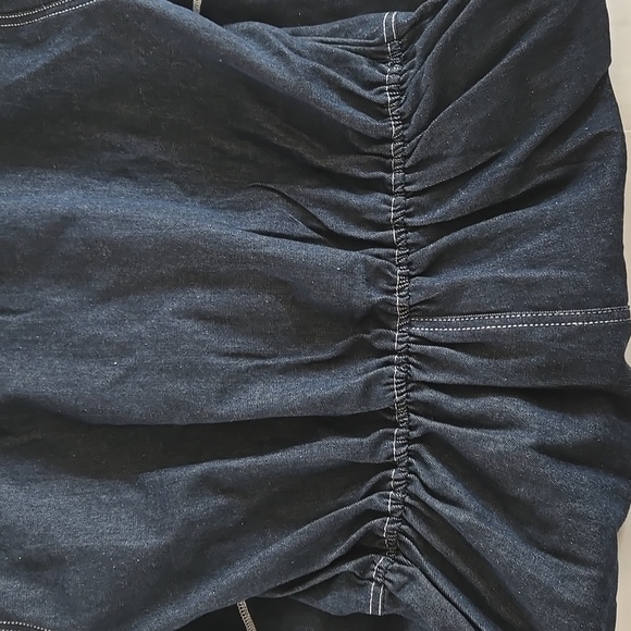 Men's Denim Jumpsuit with White Stitching - Picture 3 of 9